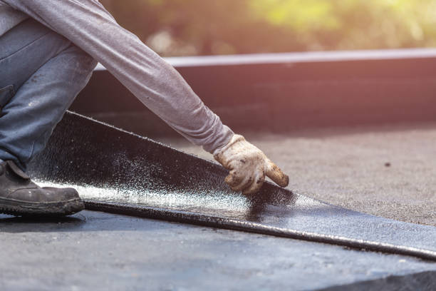 Professional Basement Waterproofing technician working in Reelsville, IN